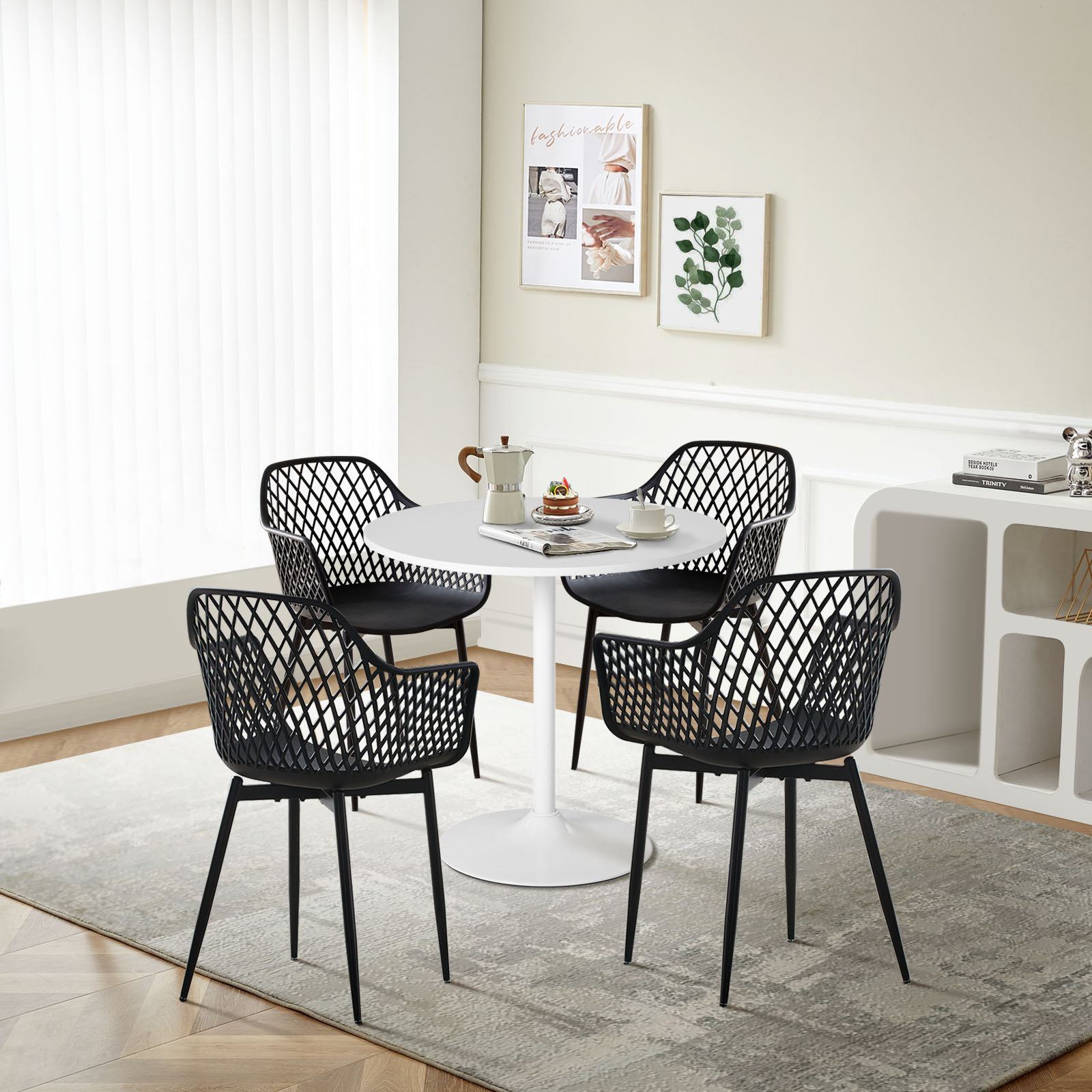 George Oliver 5 Piece Dining Table Set, Kitchen Dining Table With 4 ...