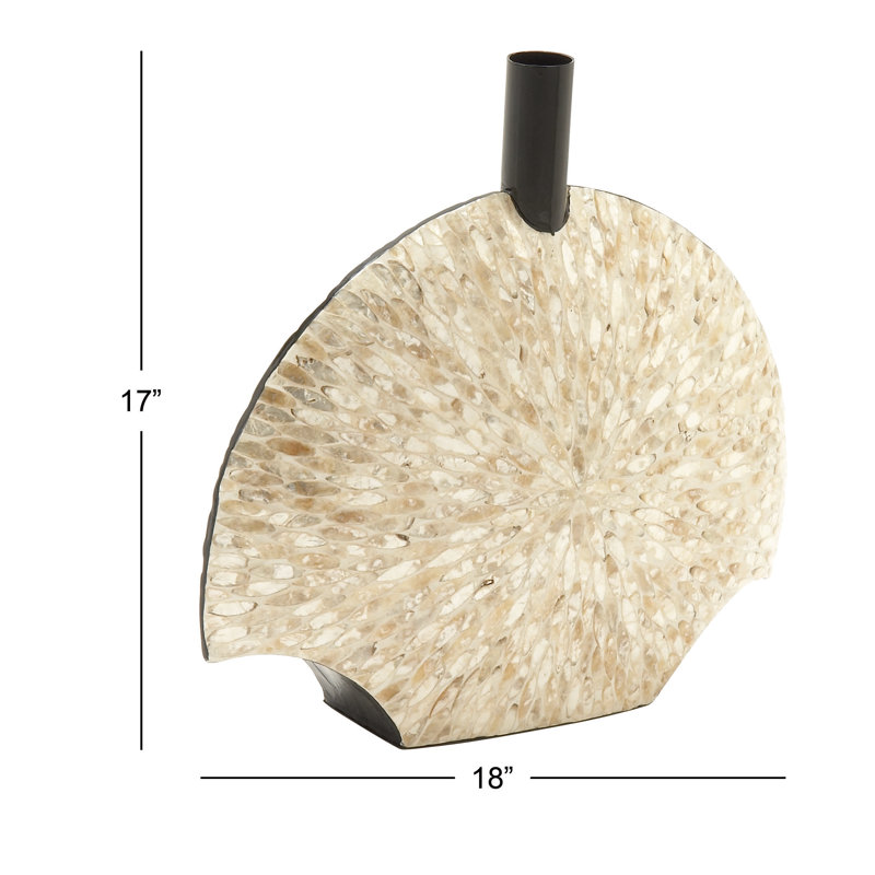 Vase en bois, H 17 po x l 18 po x P 5 po
