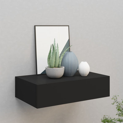 Azariana Floating Shelf with Drawer