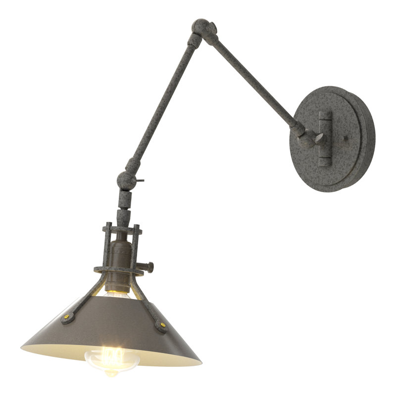 Henry Sconce -209320_5, Natural Iron, Dark Smoke