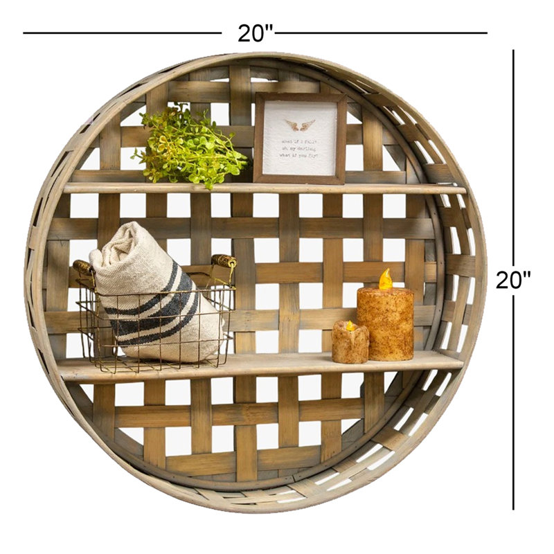 Placerville 2 Piece Circle Accent Shelf