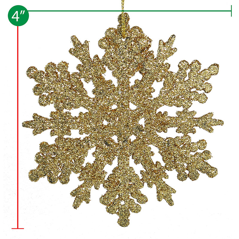 4'' Shatterproof Holiday Shaped Ornament, Gold