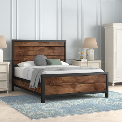 Lit standard en bois massif Illimar Ruben