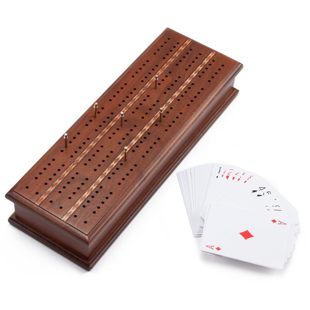 2-Track Cribbage Board Game Set with Playing Card GSE Games & Sports Expert