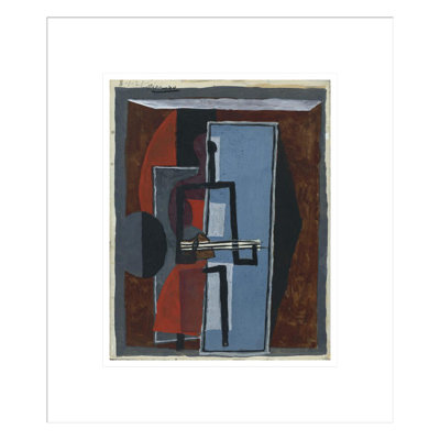 «The Banjo Player» par Pablo Picasso, impression giclée sur cadre