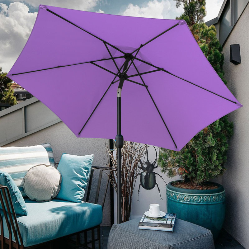 Parasol de marché inclinable 90 po Keiwarren, Mauve
