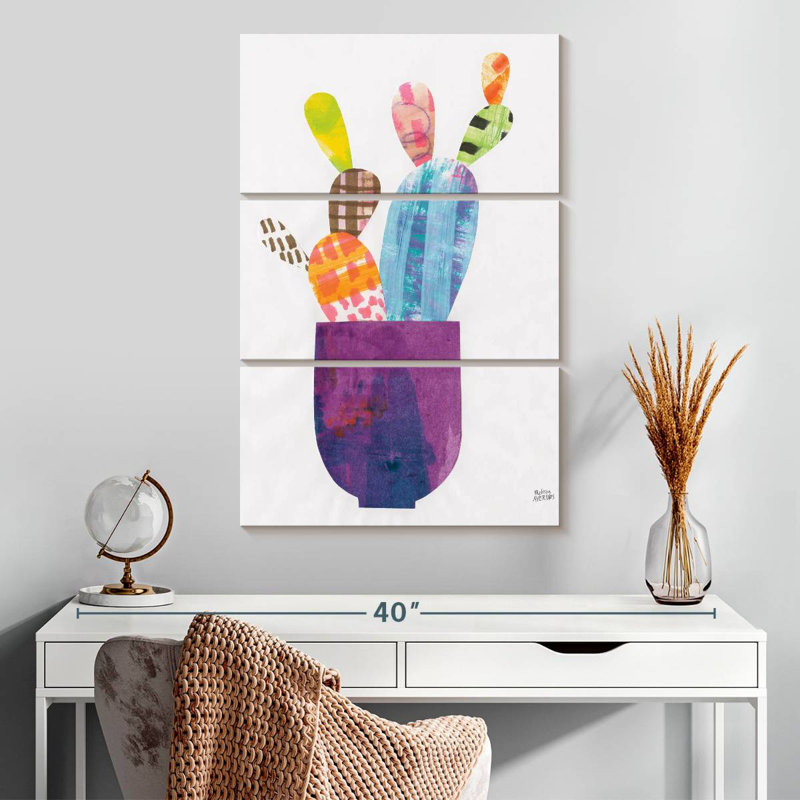 Harnek Collage Cactus II, H 32 po x l 20 po