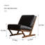 Chaise en bois massif, chaise simple-864061859