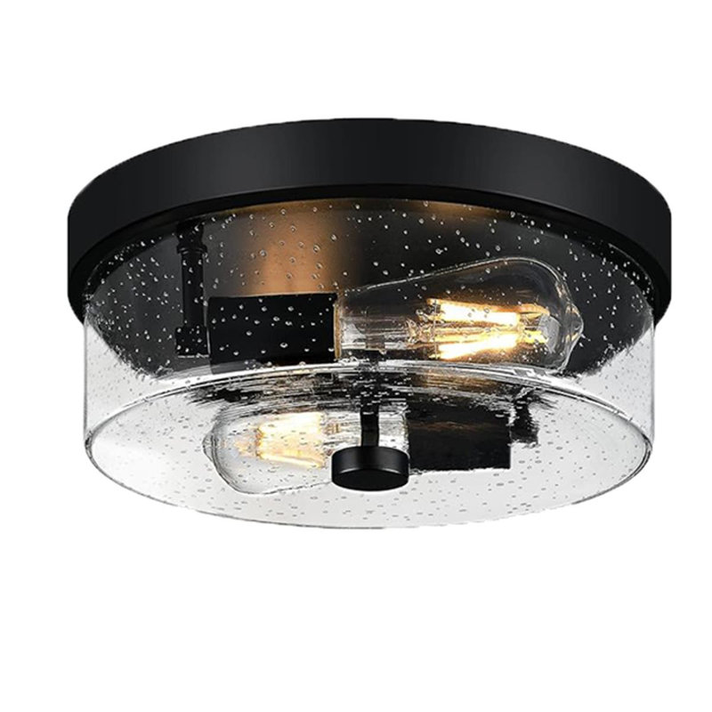 Luminaire suspendu noir encastré