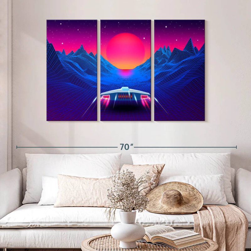 Kelan Synthwave Adventure, 32" H x 50" W