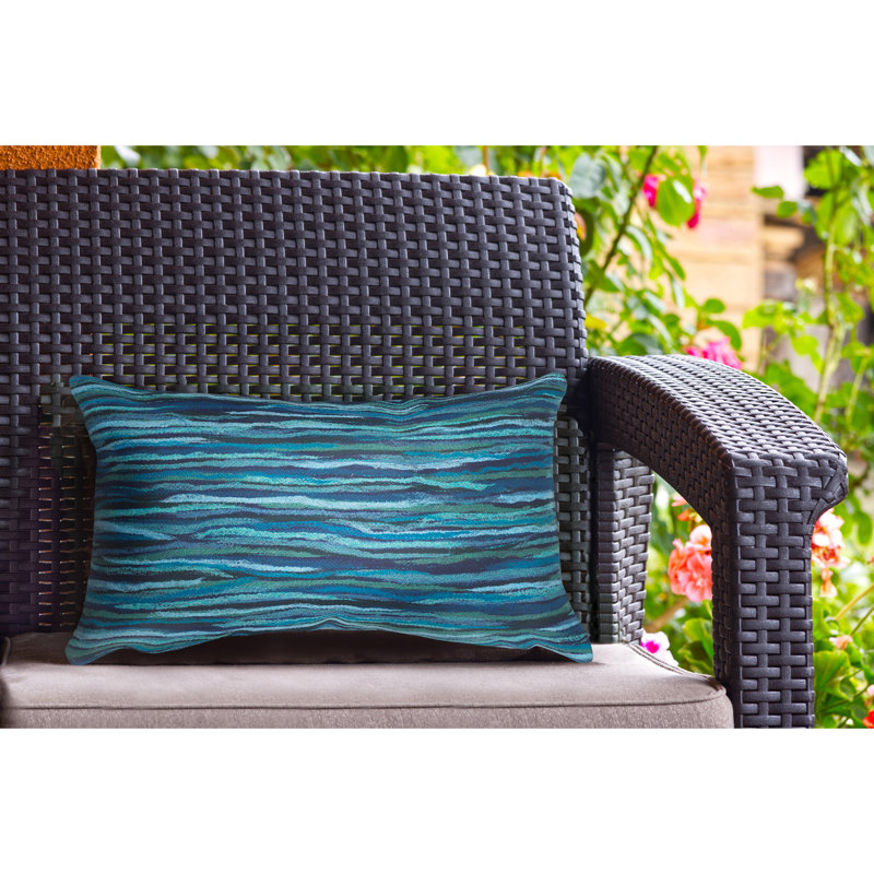 Visions III Abstract Outdoor Throw Pillow