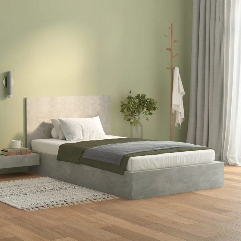 Jasamine Super King (6') Solid Wood Headboard, Grey