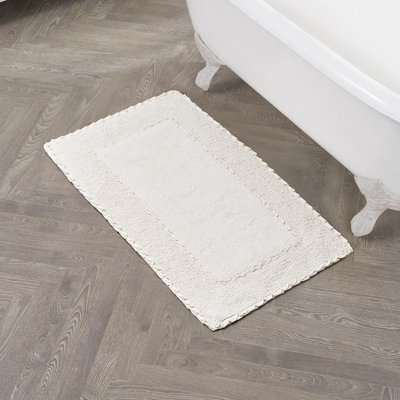 Laura Ashley Ruffle 100% Cotton Bath Rugs