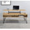 Fanning Rectangular Lift-Top Coffee Table with Hidden Storage and Hairpin Legs, Golden Oak and Black