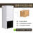 12" Wall-Mounted Bathroom Side Cabinet With Shelf, Soft-Close Door And Modern Floating Design-114222766