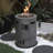 20 Inch Round Outdoor Gas Fire Pit,32000 BTU ,Contain Lava Stone And Rainproof Cover