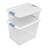 Sterilite Plastic Clear Stackable Latching Storage Box Container