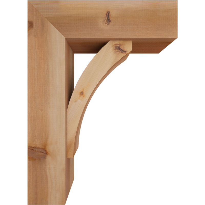 Support de bloc Thorton avec entretoise décalée, 30 x 22, Cèdre rouge occidental de l 7 1/2 po (lisse)