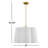 Taj 3-Light Burnished Brass Pendant-120088998-120089000