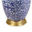 Lampe de table bleue en céramique