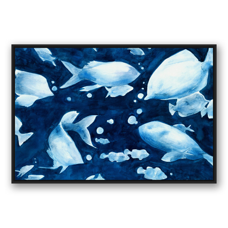 " Fish ", 32" H x 48" W, Black Framed