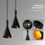 1 - Light Black Cone Pendant