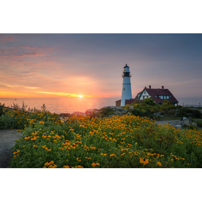 " Lighthouse In Maine " by Michael Ver Sprill