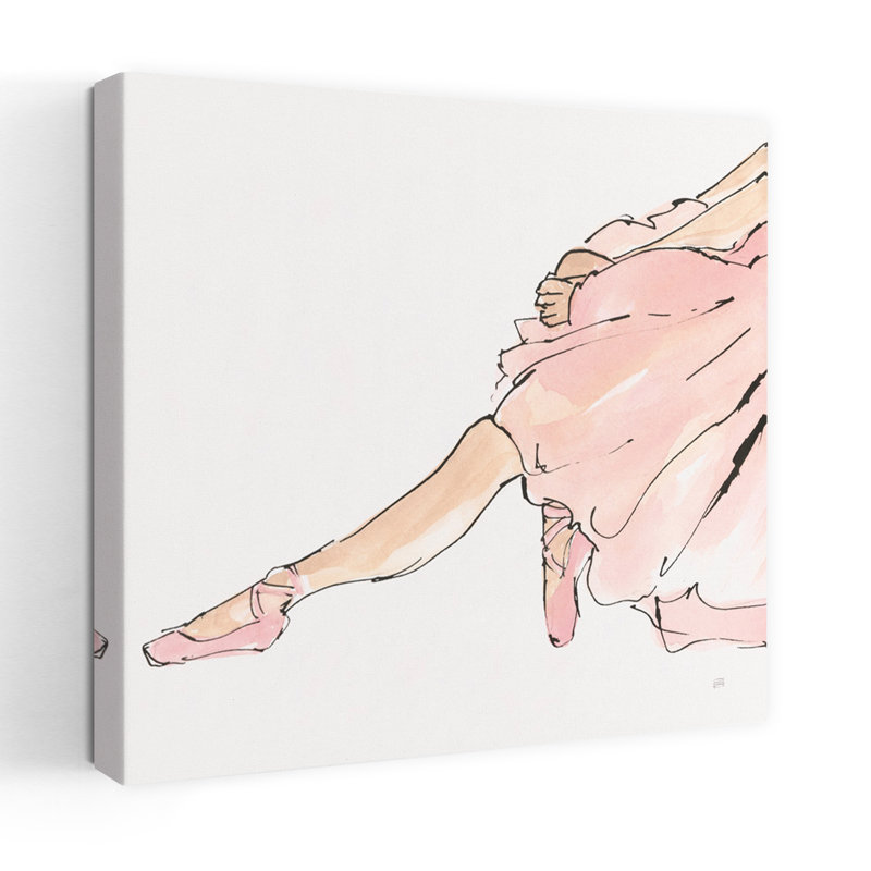 Art contemporain avec danse, chaussures de ballet, H 24 po x l 24 po