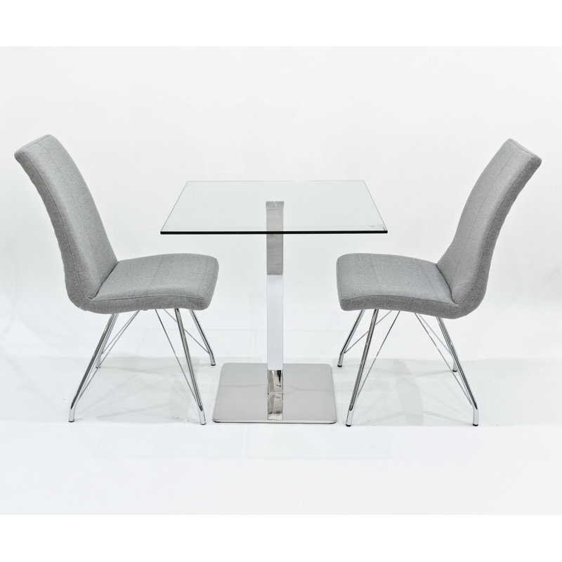 Derose 2 - Person Dining Set, Grey