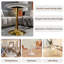 Table d'appoint ronde de style moderne minimaliste avec base piédestal effilée-1354091328-1354091333
