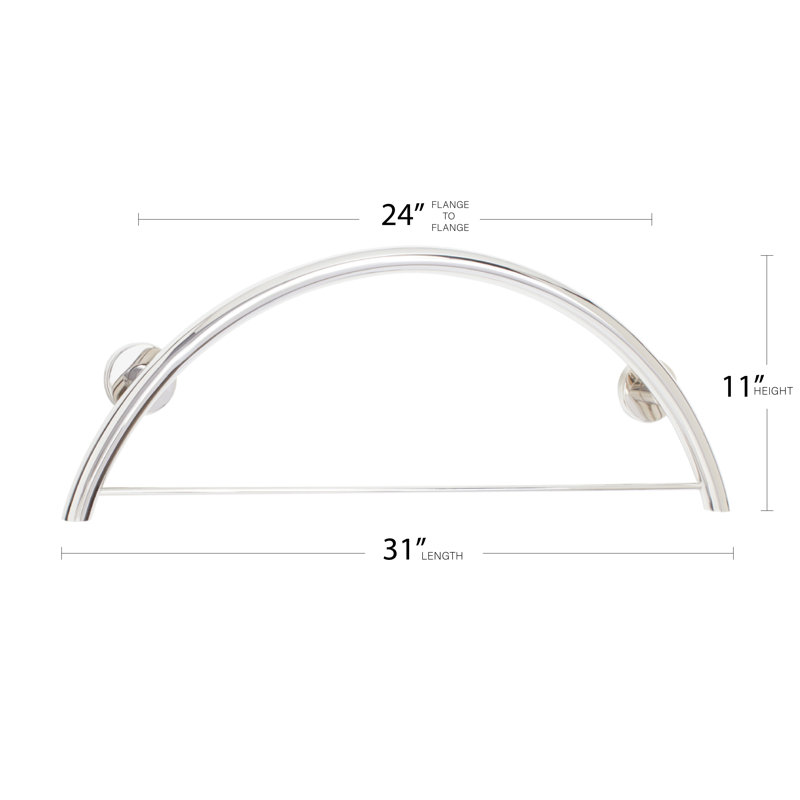Lifestyle & Wellness 30'' Grab Bar, Stainless Steel