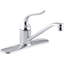 Coralais Three-Hole Kitchen Sink Faucet with 8-1/2" Spout, Matching Finish Sidespray and Lever Handle-1088005289-1201289753