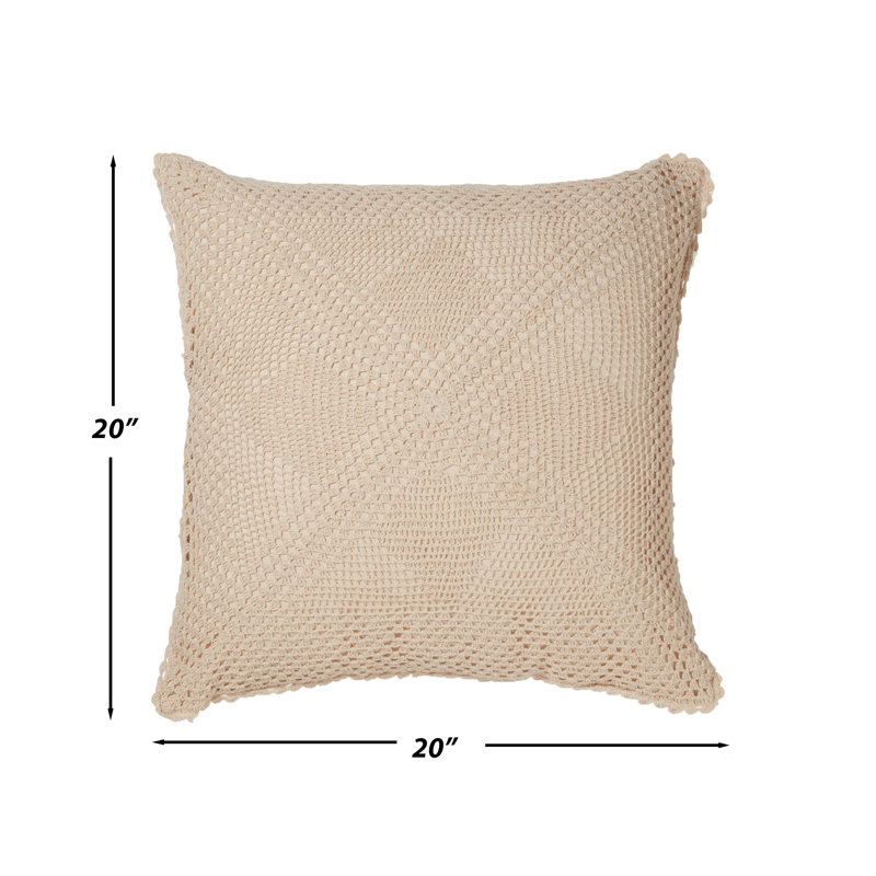Amelia Cotton Square Pillow Cover & Insert