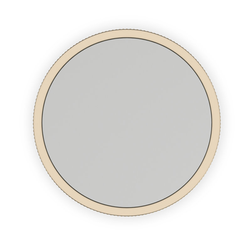 Love Round End Table - Dark Chocolate, Beige