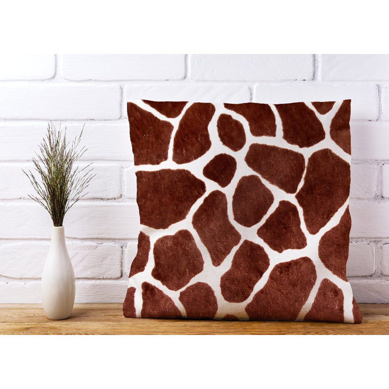 Moraga GIRAFFE SPOTS PRINT Animal Print Square Throw Cushion