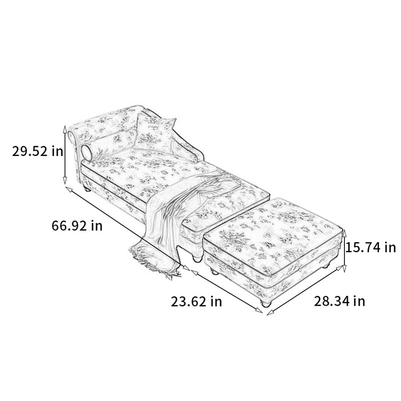 Chaise confortable en bois massif, Orienté à gauche (vu de face)