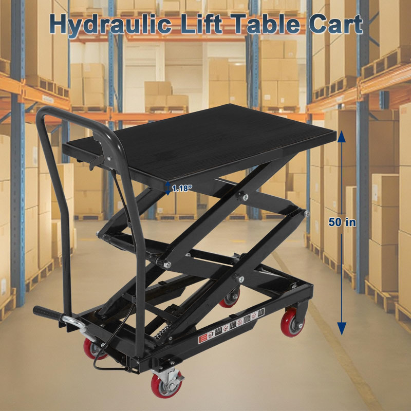 Chariot de table hydraulique 330 lb