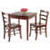 2 - Person Solid Wood Top Four Leg Dining Set