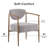 Modern Accent Chair with Iron Frame, Soft Comfort Living Room Chair for Bedroom & Dining Room-1186950802-1186950804