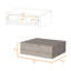 Functional Bedroom Nightstand In Grey With Ample Drawer Space For A Comfortable Experience-1683158664