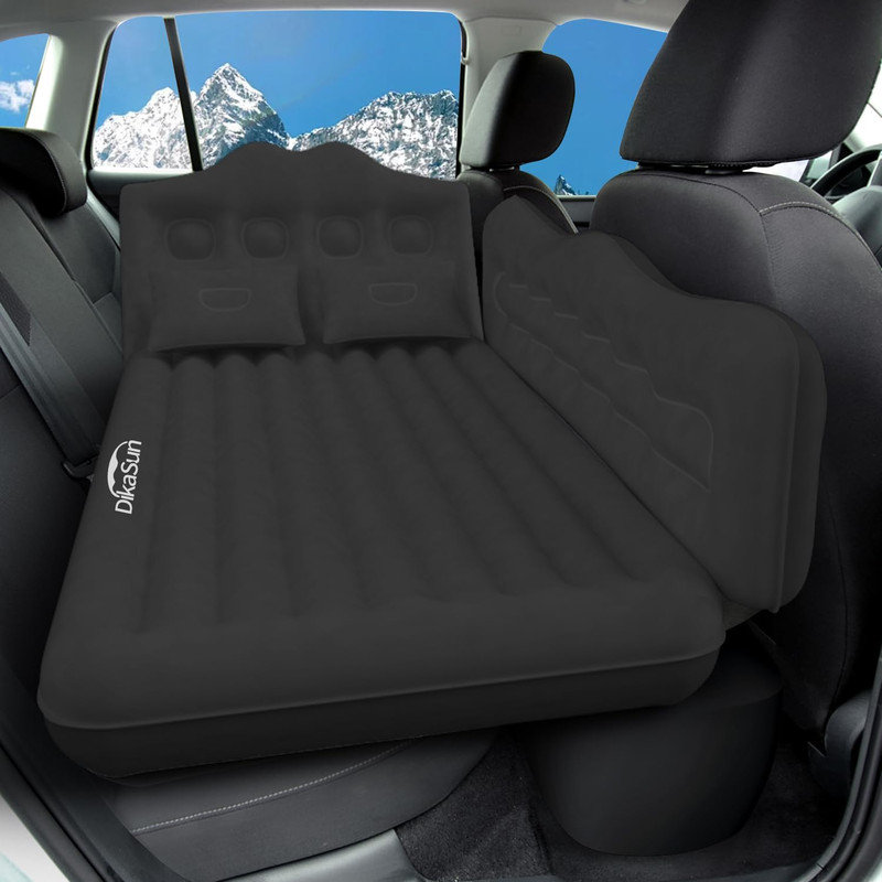 Matelas pour siège arrière avec 2 coussins Donika, Noir