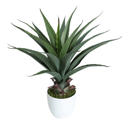 Agave 27 po plante artificielle avec pot