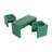 ECR4Kids Tri-Me Table and Cube Chair Set, Multipurpose Furniture, 3-Piece-88480581