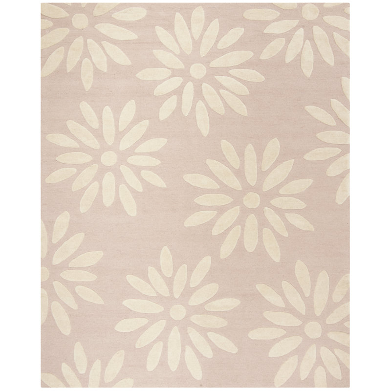 Floral Wool Hand Tufted Area Rug, Rectangle 244 x 305 cm