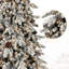 Arbre de Noël 8 pi, matériau floqué, 1000 lumières à DEL blanc chaud, 1634 pointes, 44 pin naturel, assemblage rapide, petits espaces aspect neige, installation, limitée