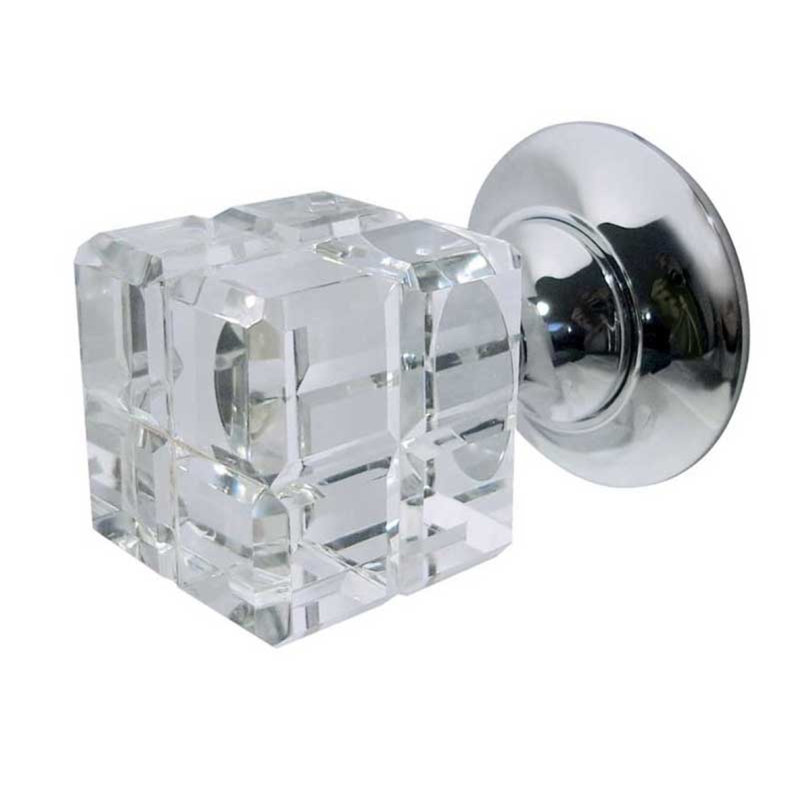 Ted Double Dummy Knobset, Polished Nickel