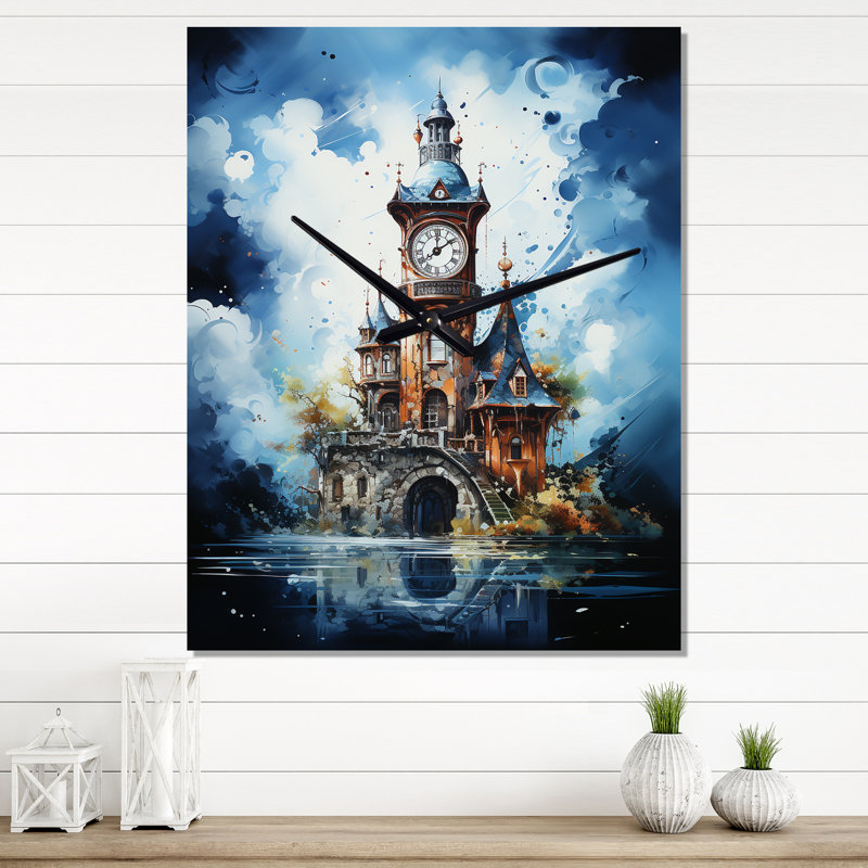 Jeliyah - Horloge murale paysages urbains, Grand