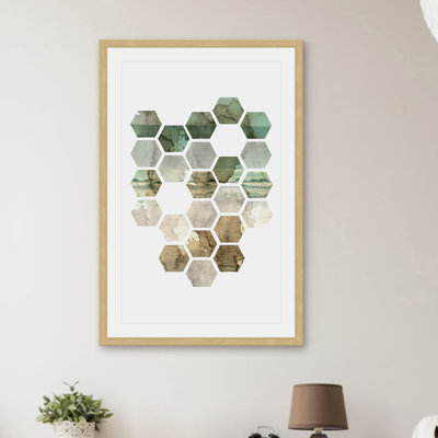 Hexocollage I - Single Picture Frame Print