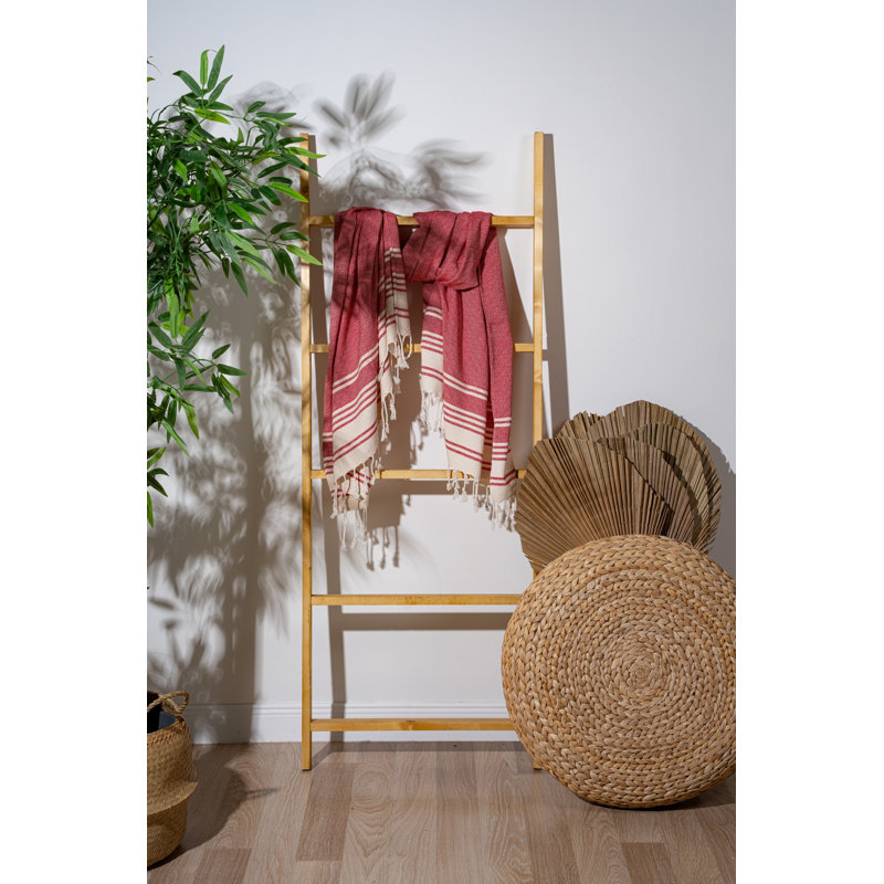 Serviette de plage douce et absorbante, 60% coton et 40% polyester, 35,4 x 66,9 pouces | Léger 6,3 oz | Couleur rouge vif | Lavable à la machine à 86 ° F | Parfait pour la plage, la piscine, les voyages et la maison