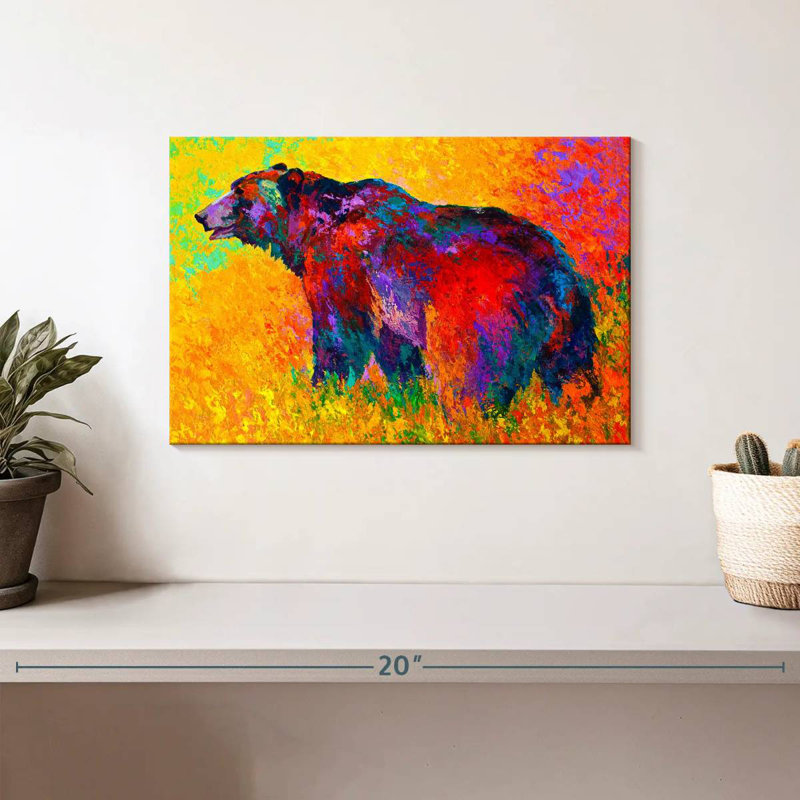 Brampt Into The Wind Grizz, 8" H x 12" W